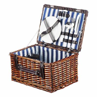 Large Wicker Baskets picnic basket 2 person set