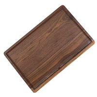 Solid wood cutting board Walnut wood with juice groove for kitchen