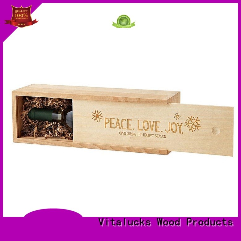 Vitalucks wooden wine boxes wholesale oil essential packing fast delivery