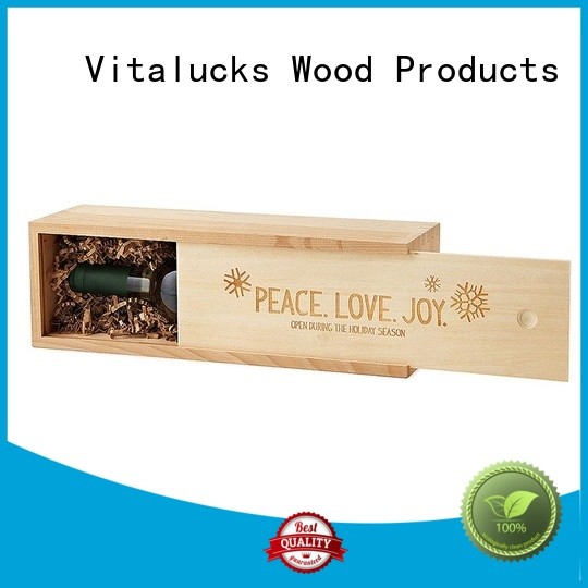 Vitalucks plain wooden box oem&odm large storage