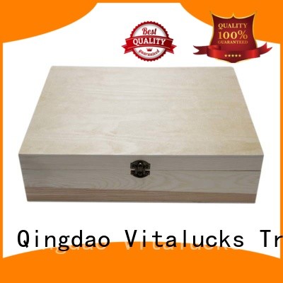 Vitalucks unfinished essential oil wood box OEM&ODM fast delivery