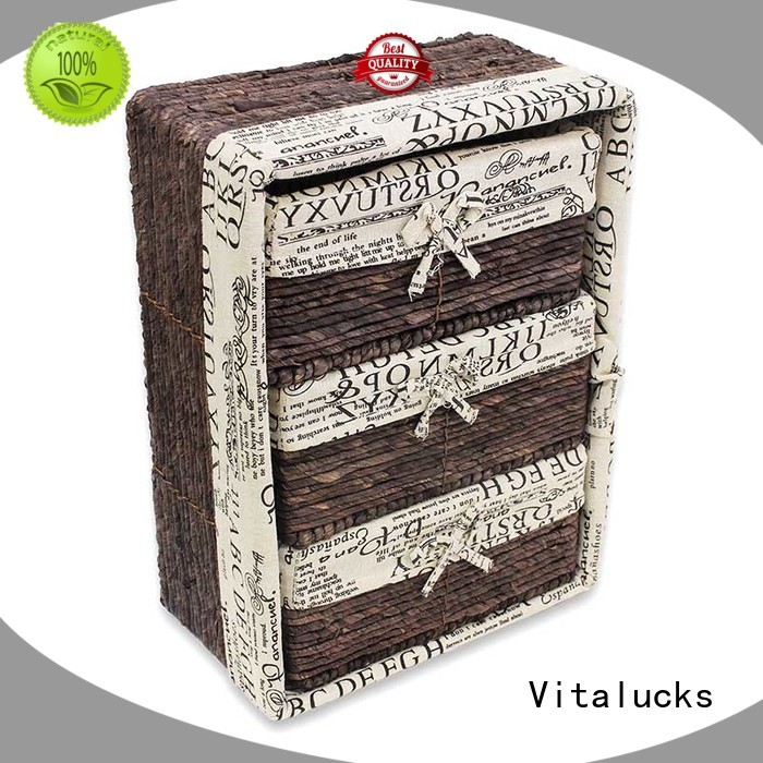 Vitalucks square woven baskets multi-functional fast delivery