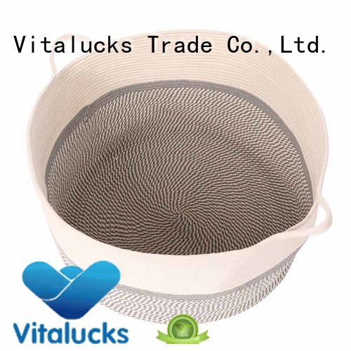 Vitalucks professional cotton rope basket customizaition