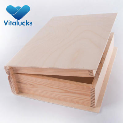 wooden book shaped box