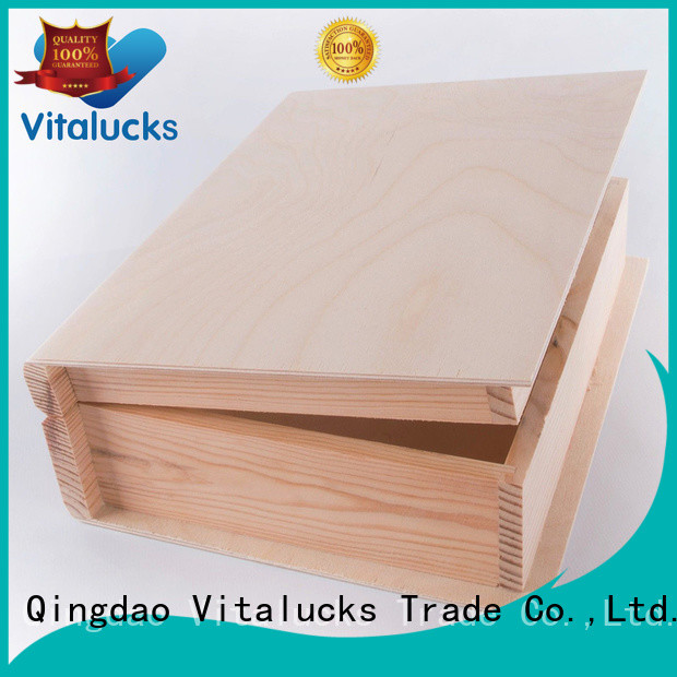 Vitalucks custom wooden boxes favorable price fast delivery