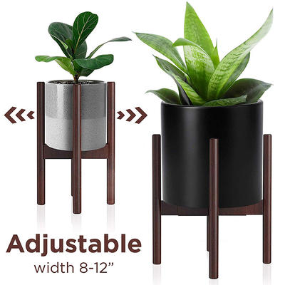 8 12 inches adjustable bamboo pot stand environmental modern indoor plant stand