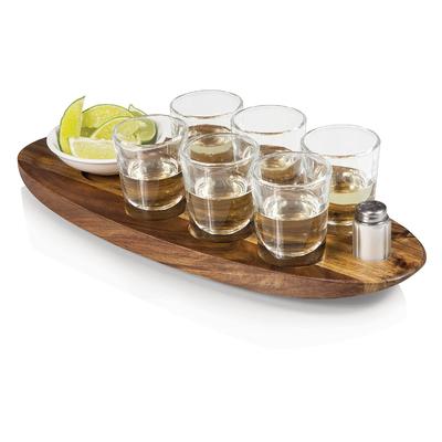 Custom shot glass serving tray with cheap price unique style wo