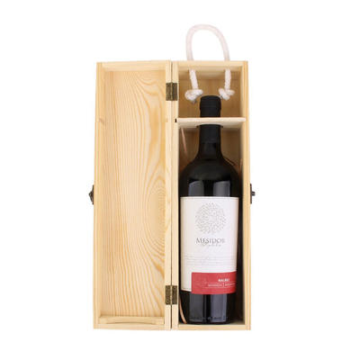 Hot sale unfinished pine cheap empty wooden wine box