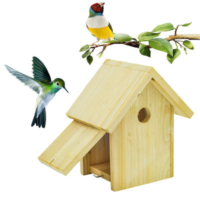 Custom Eco-friendly new unfinished wood bird house