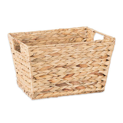 new product ideas 2020 decorative eco-friendly natural water hyacinth woven storage basket 12.6x9x7.88"