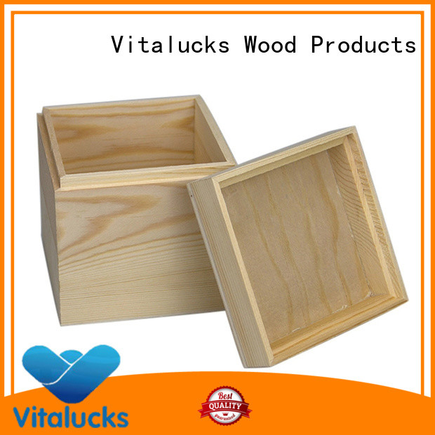 Vitalucks custom personalised wooden box favorable price supply