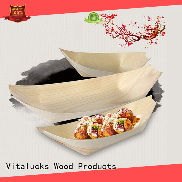 Vitalucks custom wooden sushi boat modern for serving dish