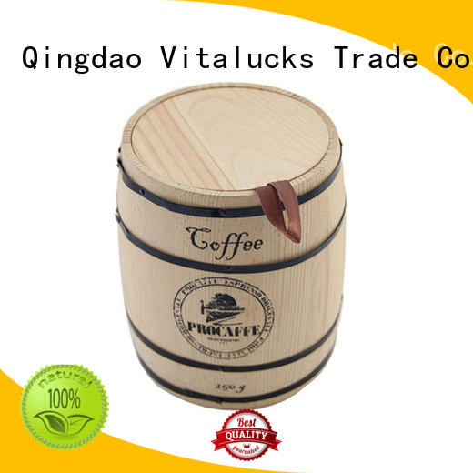 best price wooden coffee canister advantageous