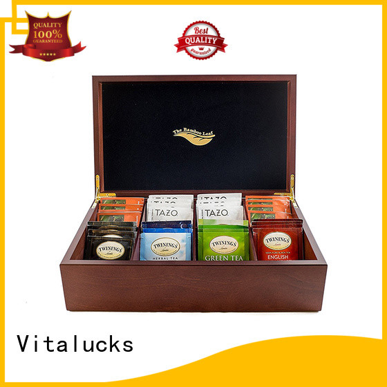Vitalucks wholesale wooden tea box factory price for package
