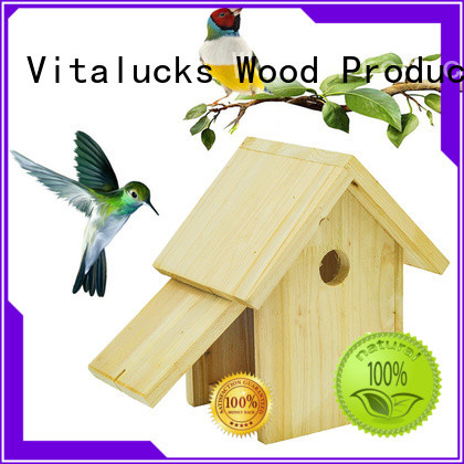 Vitalucks wooden bird house oem&odm bulk supply