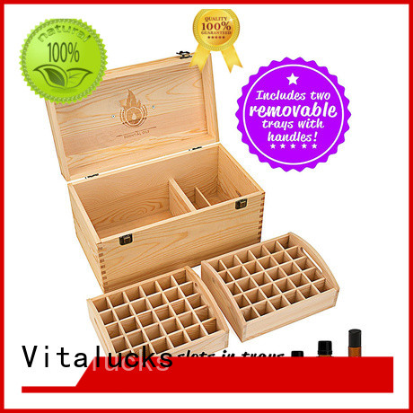 Vitalucks essential oil wood box bulk supply factory price